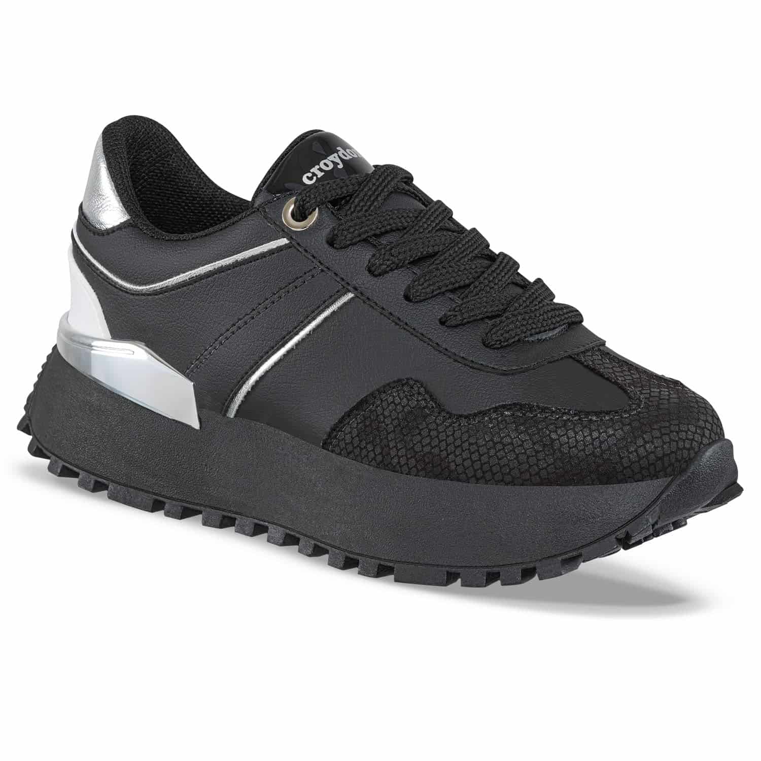 Tenis Urbanos Letizia Negro-Negro Croydon para Mujer - miniatura 1