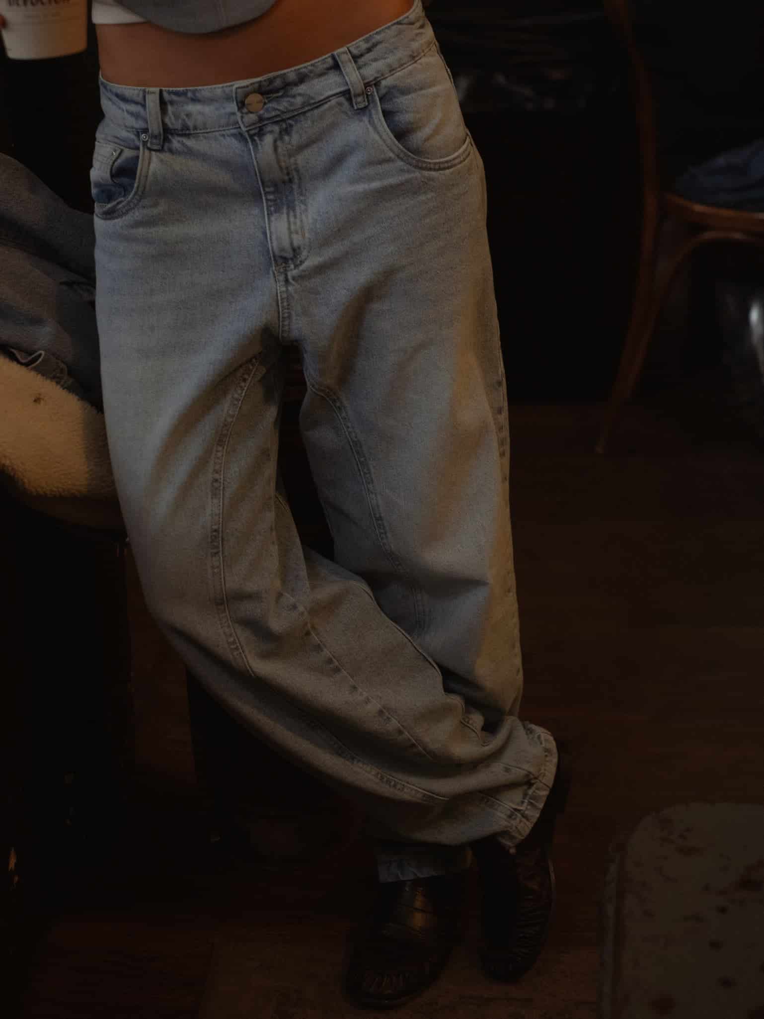 LONG BARREL JEAN - OLD LIGHT BLUE - miniatura 3
