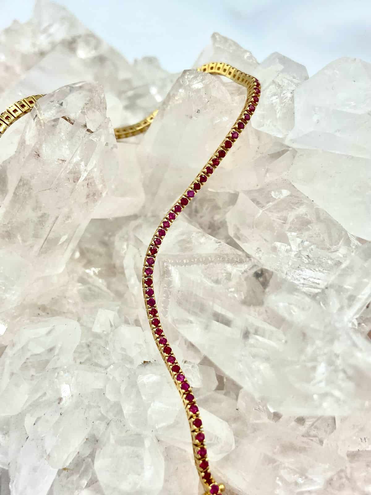 Pulsera Rubí en Oro Amarillo de 18K - miniatura 3