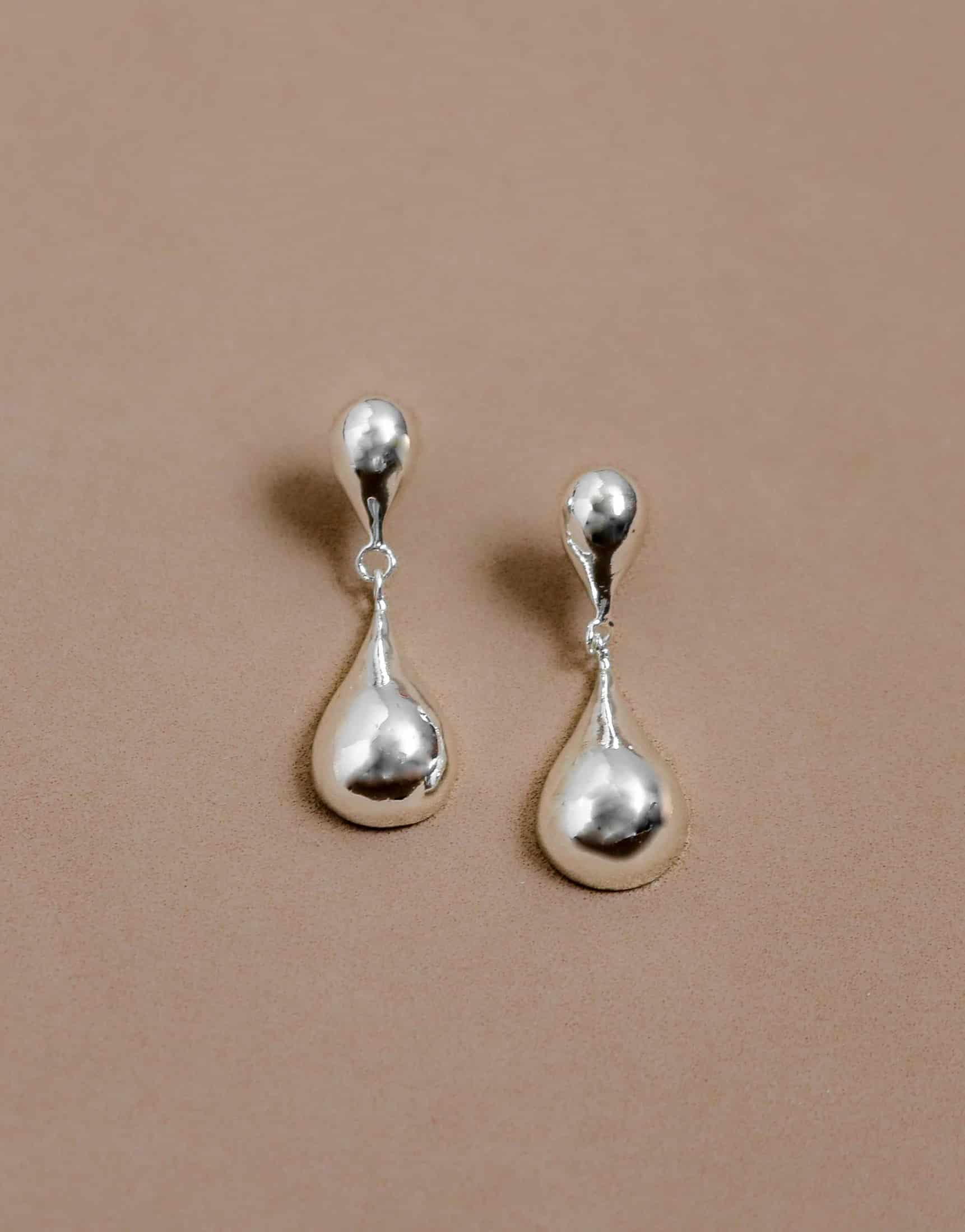 Aretes Rain Drops | Plateado - miniatura 1