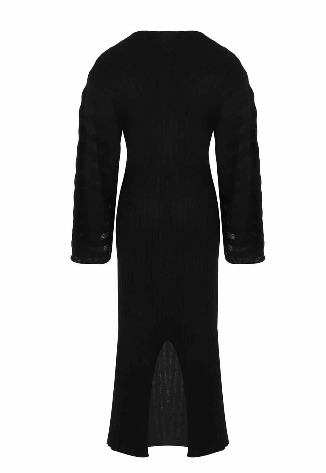 RIBBED WOVEN DRESS - miniatura 4