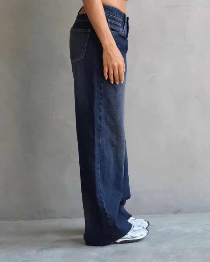 JEAN RELAXED FIT DARK BLUE TINTED AZUL OSCURO - miniatura 7
