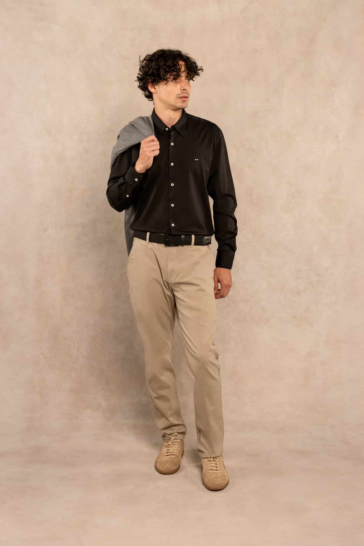 Camisa Jersey Negra - miniatura 2