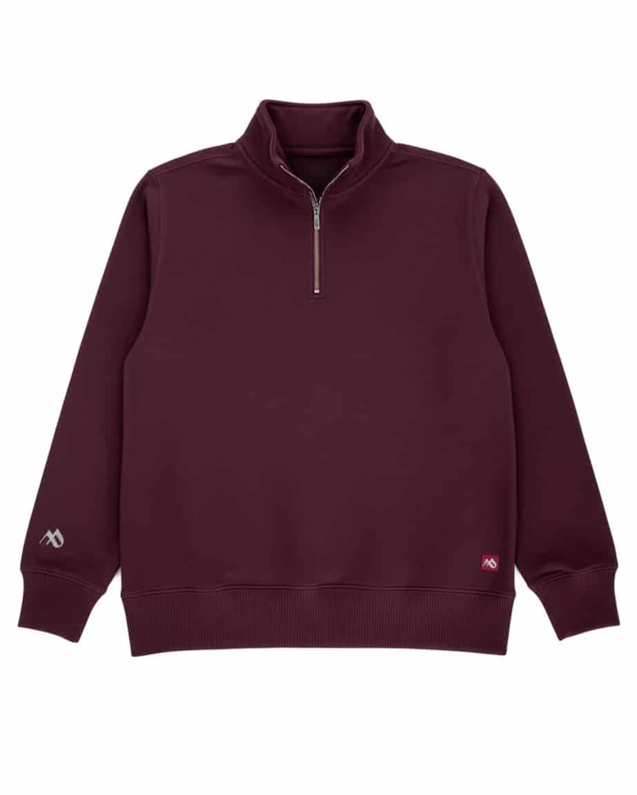 Buzo cuello alto hombre Vinotinto Burdeos - miniatura 4