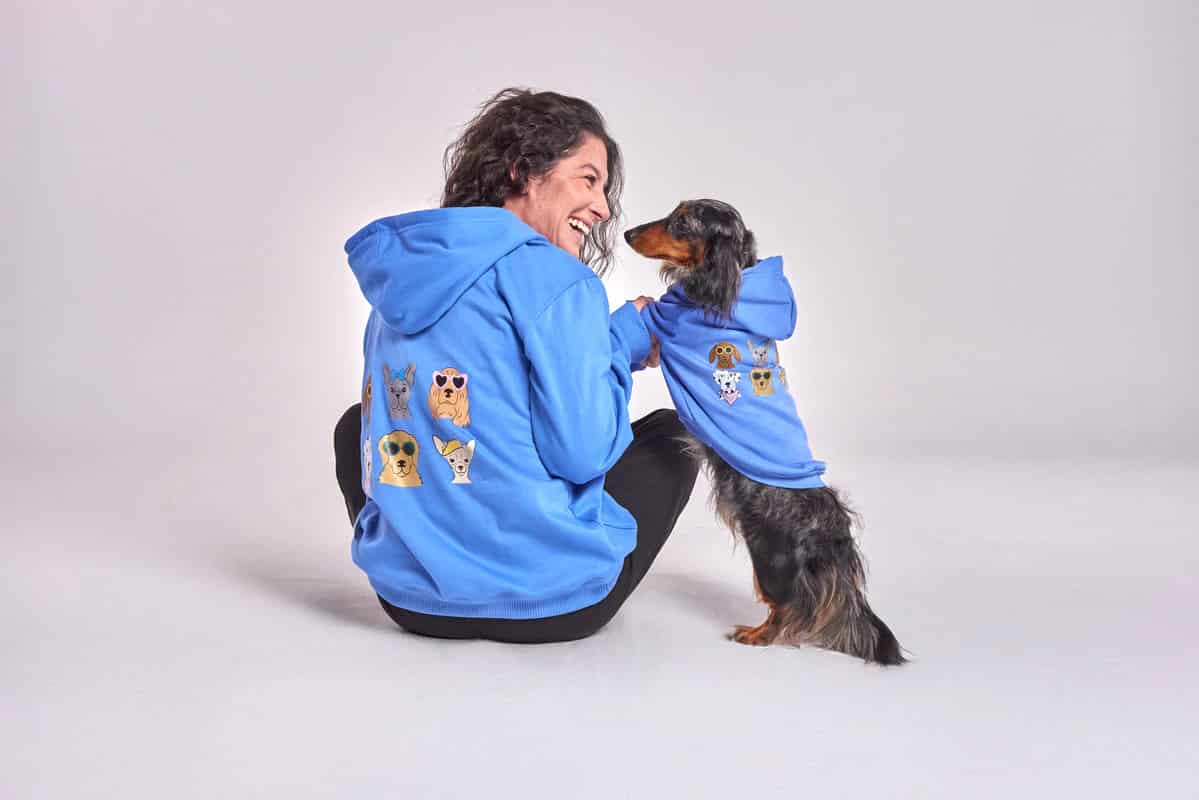 HOODIE AZUL UNISEX - miniatura 3