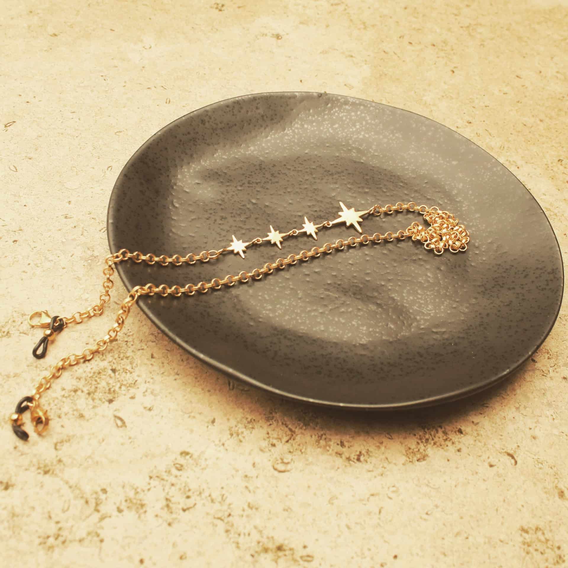 Cadena para gafas con estrellas de 8 puntas - miniatura 2