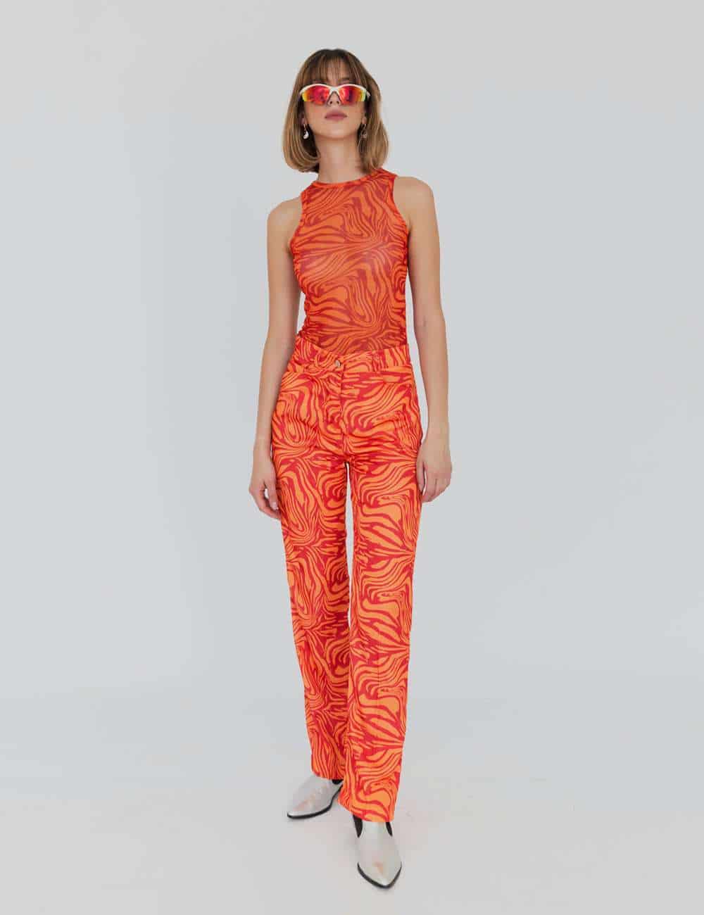 Howdy Pants Orange Swirl - miniatura 1