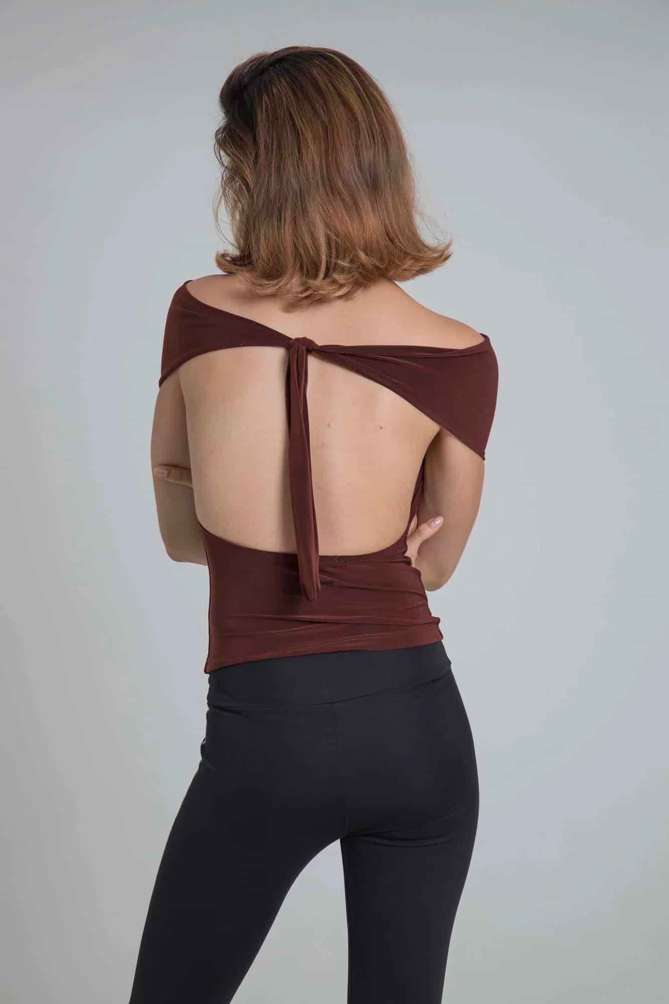 OPHELIA BROWN TOP - miniatura 16