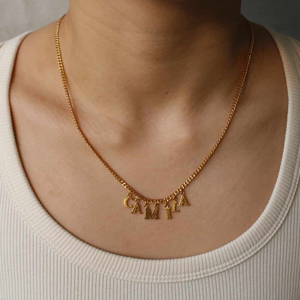 PreOrder Cadena 6 Letras Gold - miniatura 2