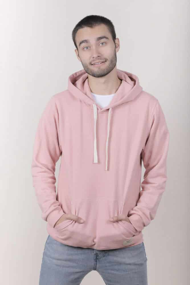 HOODIE ROSADO UNISEX- BASICO - miniatura 3