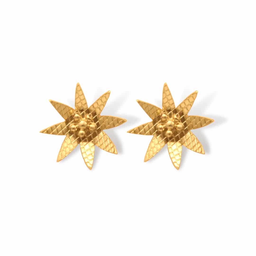 Aretes flor arabis pequeña - miniatura 2