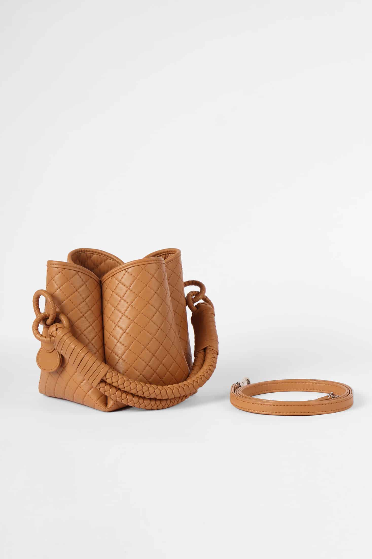 Tulip Mini Bucket Bag, Honey - miniatura 4