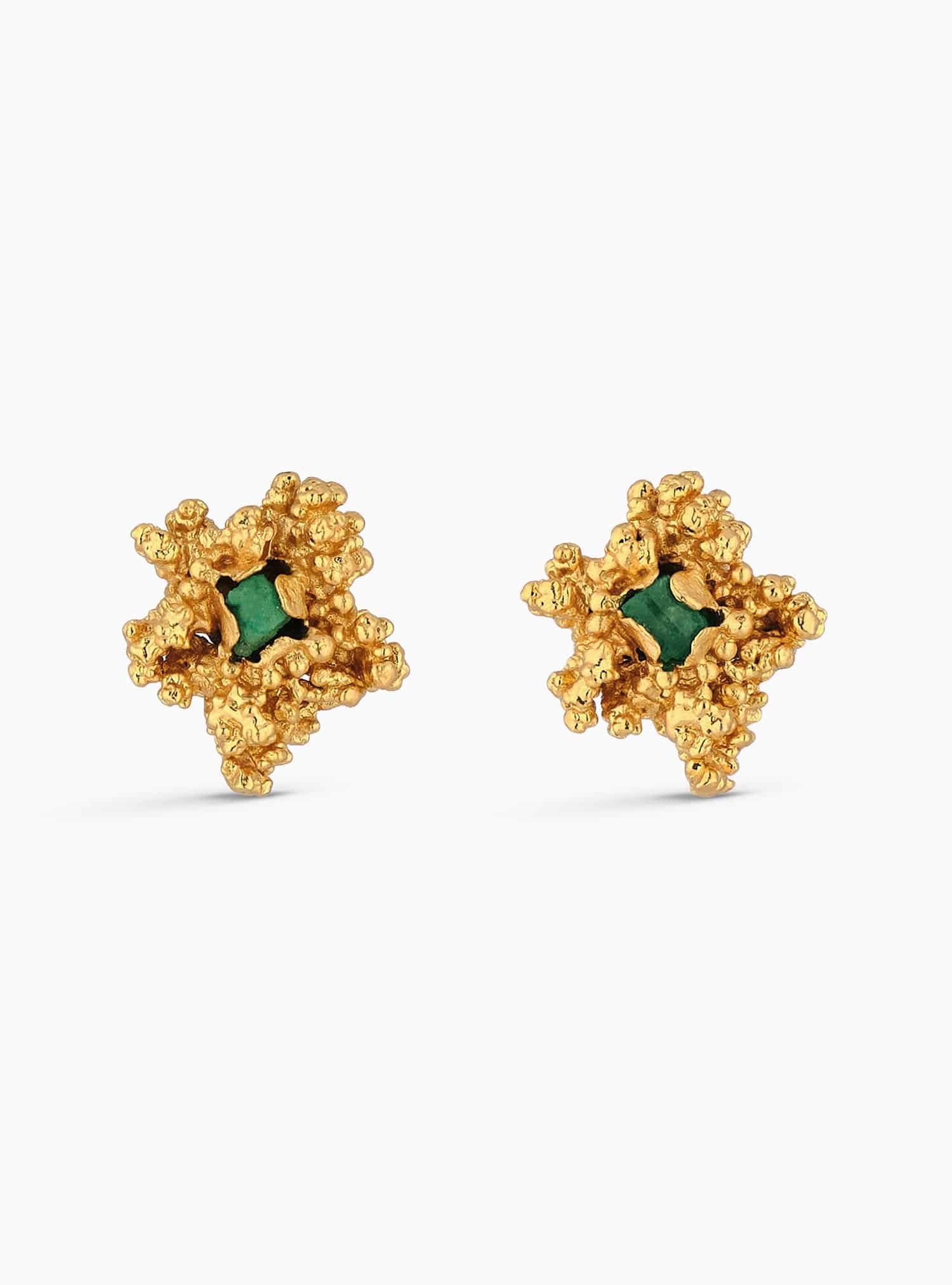 Aura Emerald Chunk studs Mid - miniatura 1