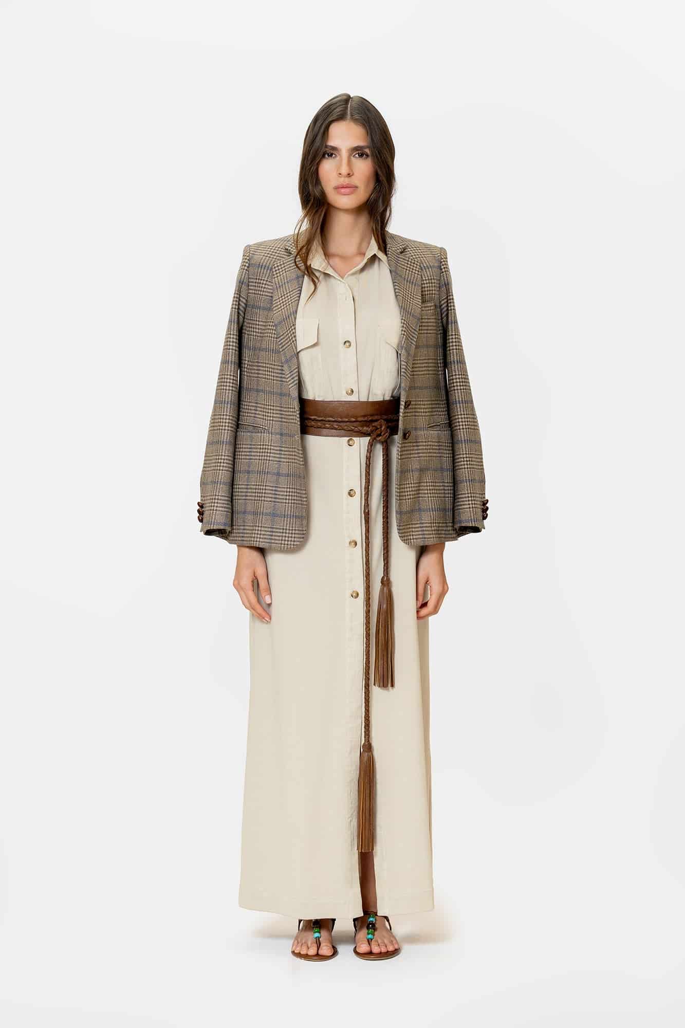 Vestido Amelia Beige - miniatura 7