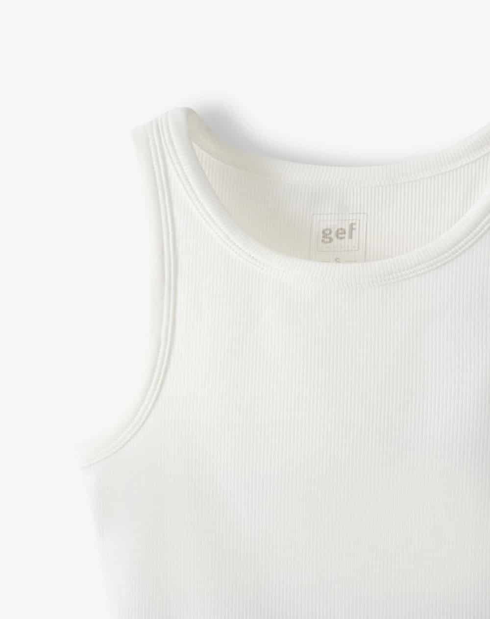 Camiseta slim blanca mujer - miniatura 2