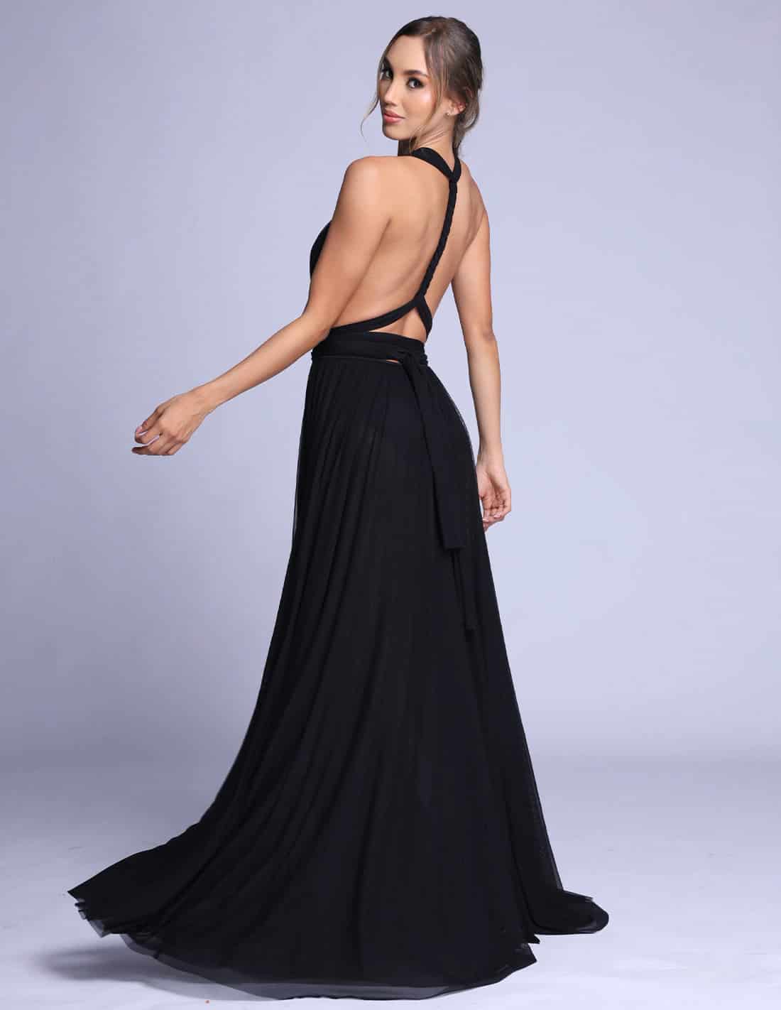 Vestido Hydra Negro - miniatura 3