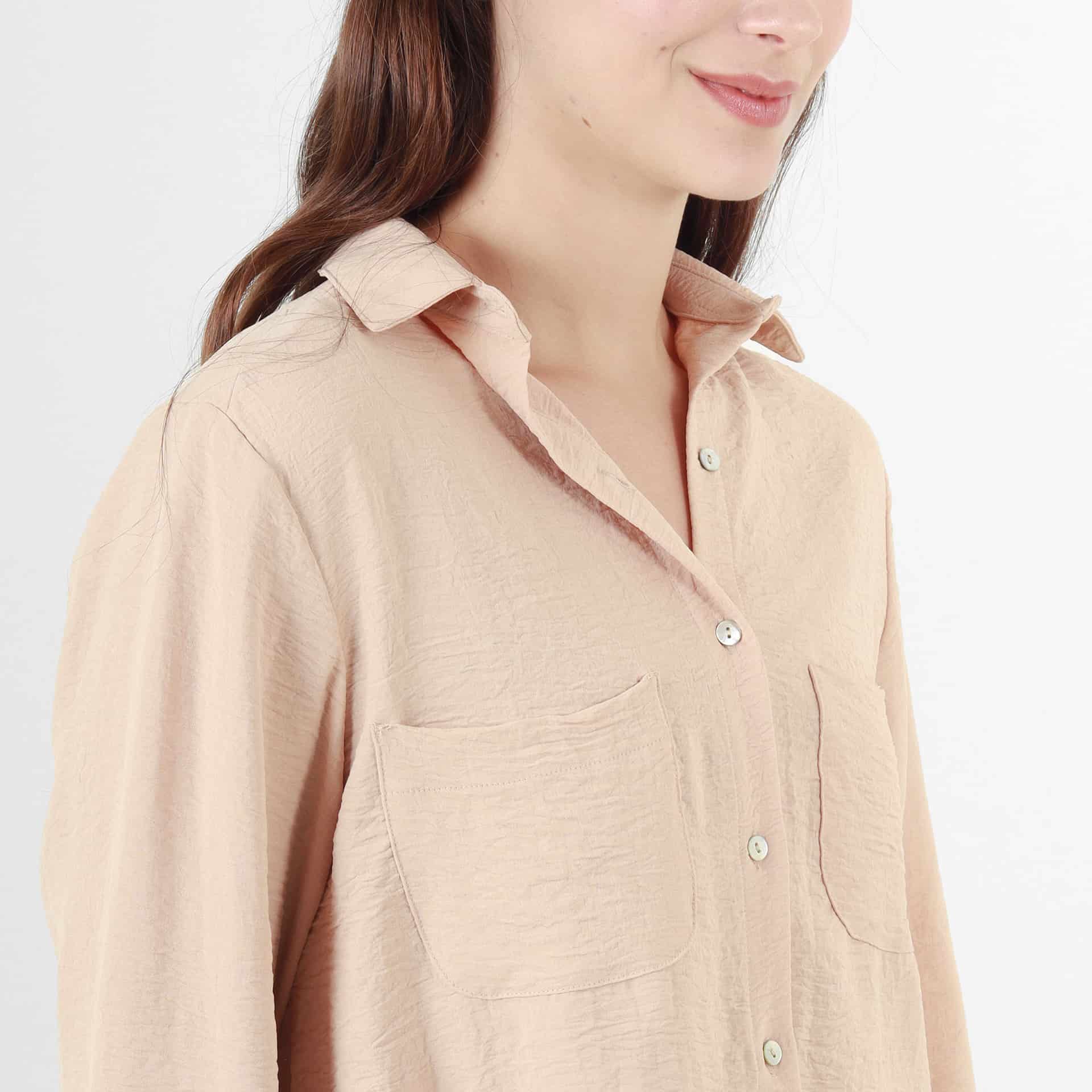 Camisa Cuello Camisero Manga Larga - miniatura 4