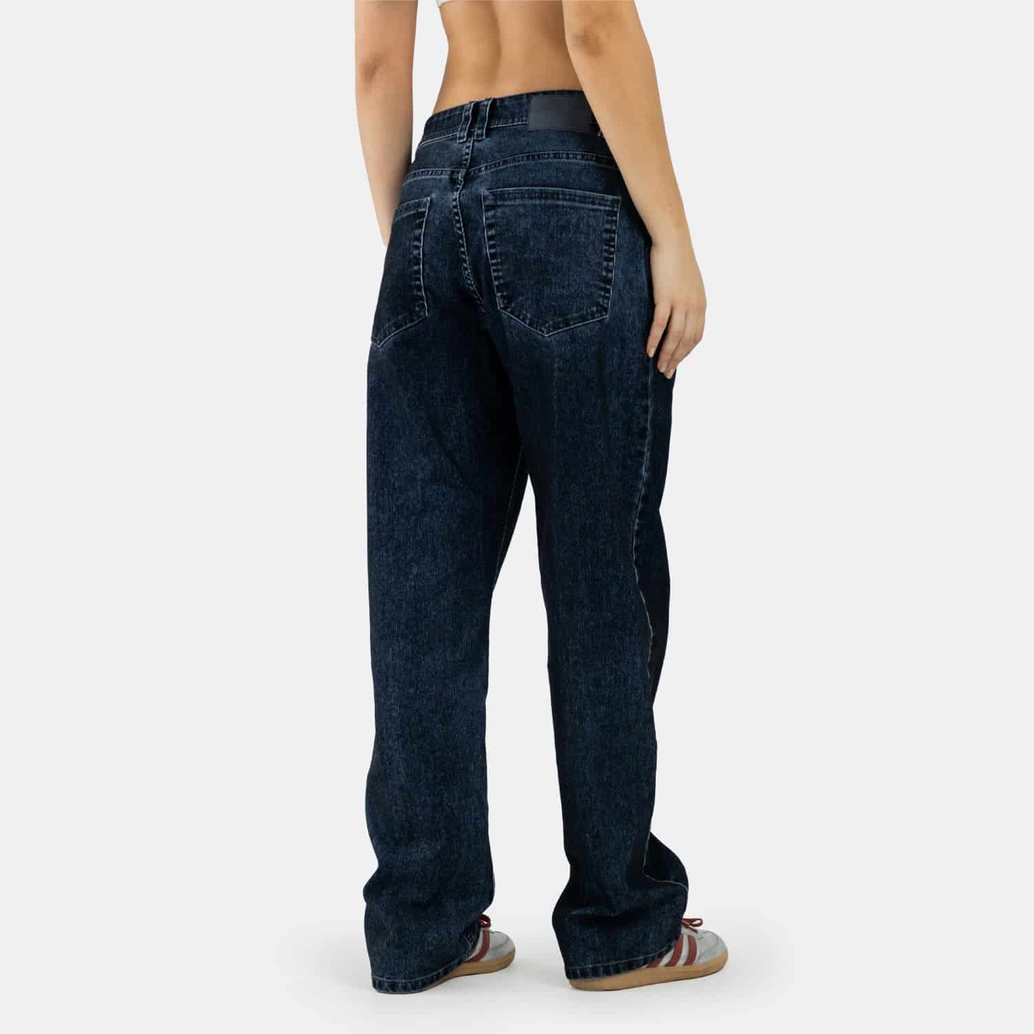 Corduroy Touch Denim Relaxed Fit Azul Oscuro - miniatura 11