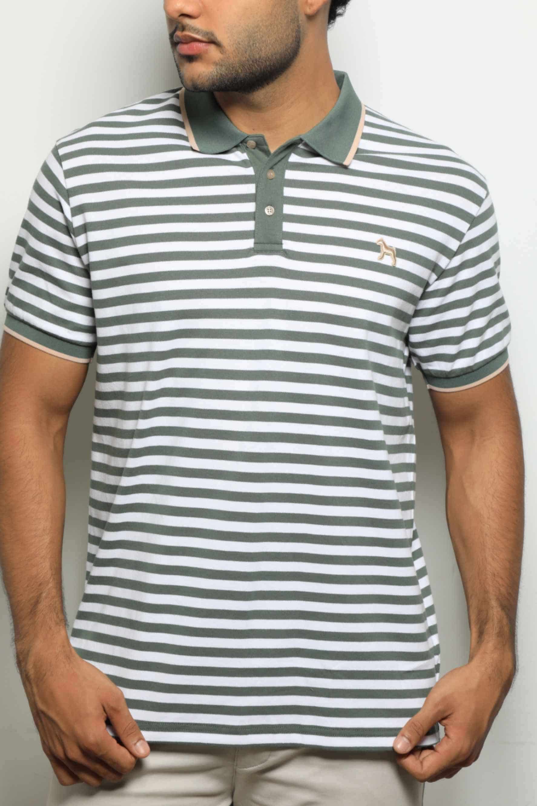 Polo Fashion Rayas Verde - miniatura 3