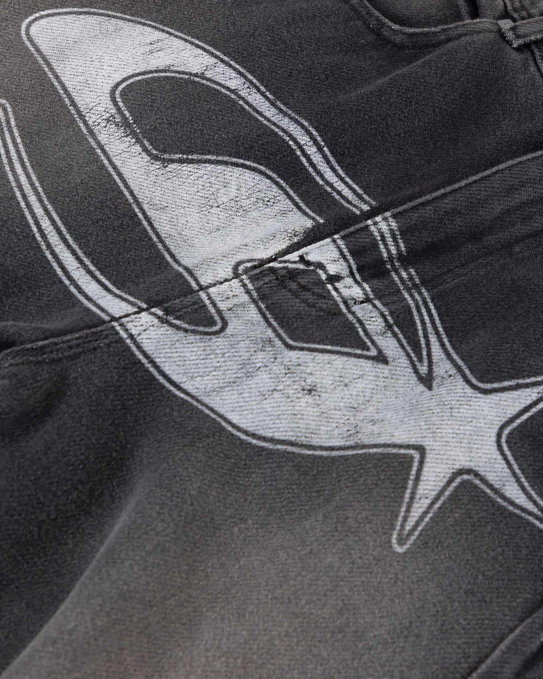 Act 1 UG Star Barrel Vein Jean Washed Black - miniatura 4
