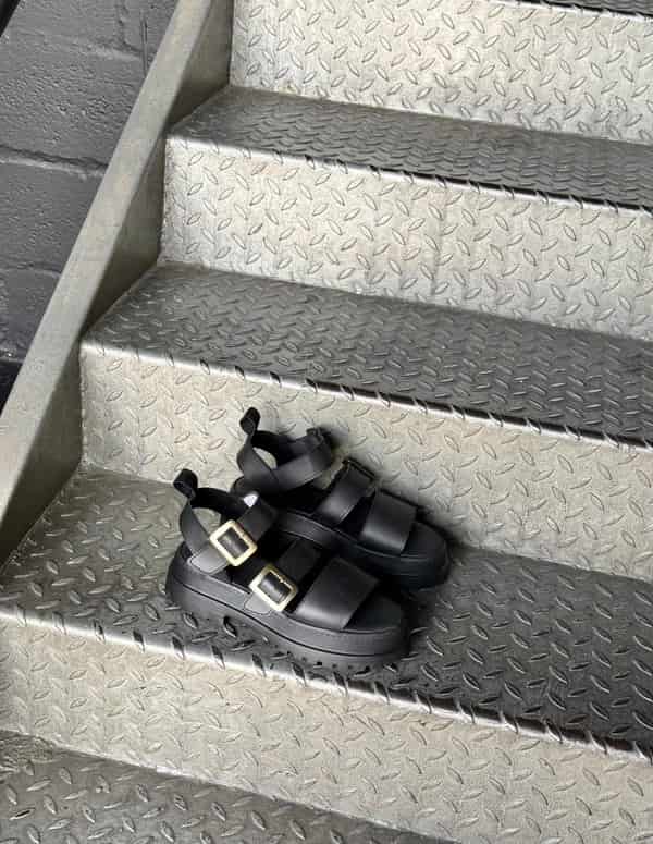 SANDALIAS CHUNKY NEGRO - miniatura 3