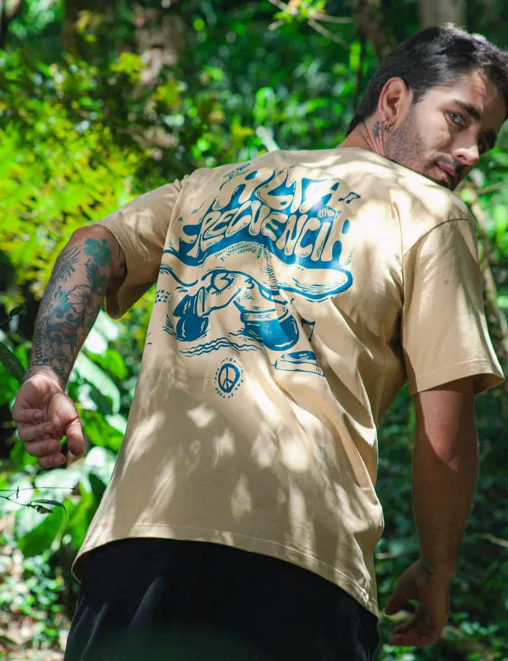 Camiseta Oversize Alta Frecuencia Arena Hombre - miniatura 8