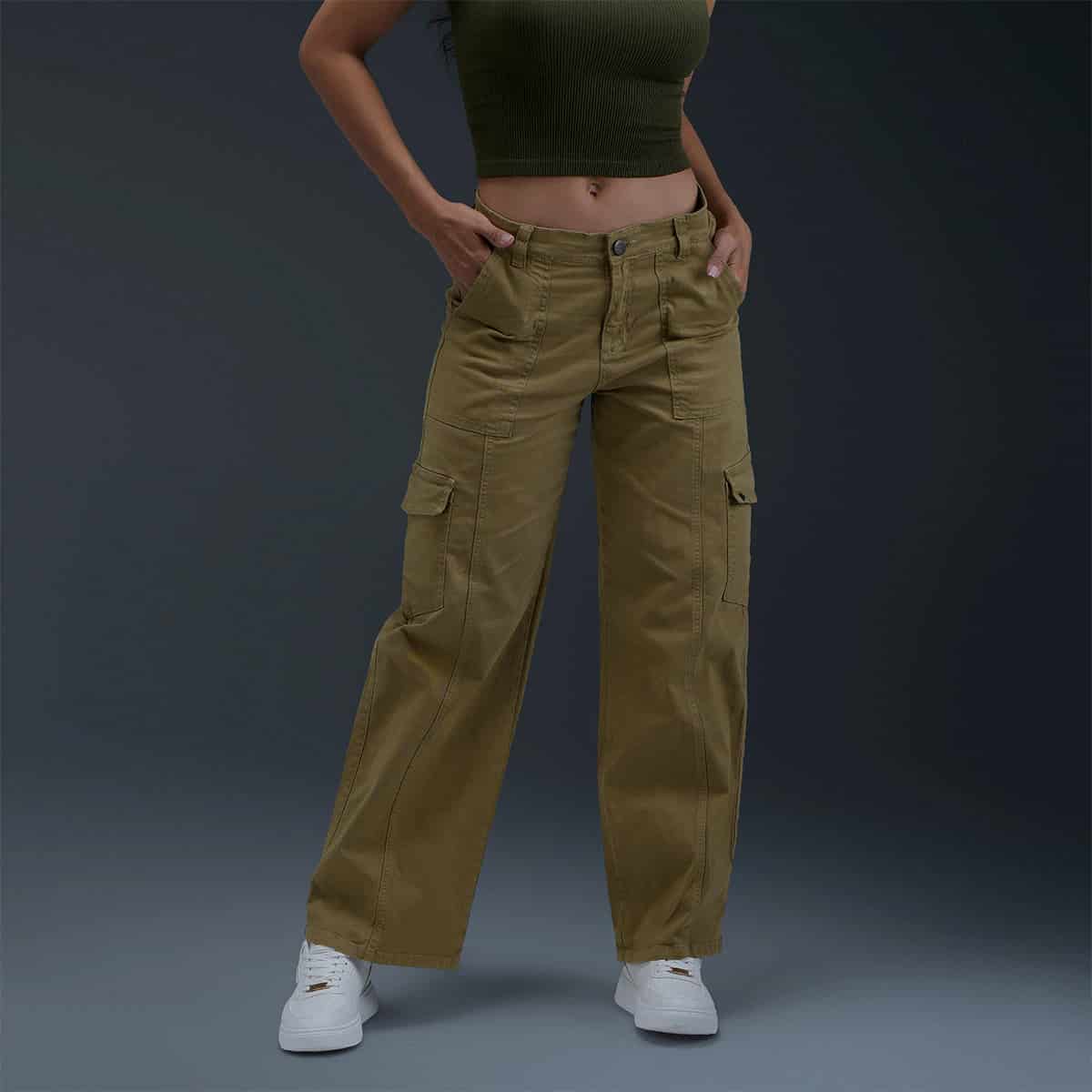 Jeans Beige Mujer - miniatura 1