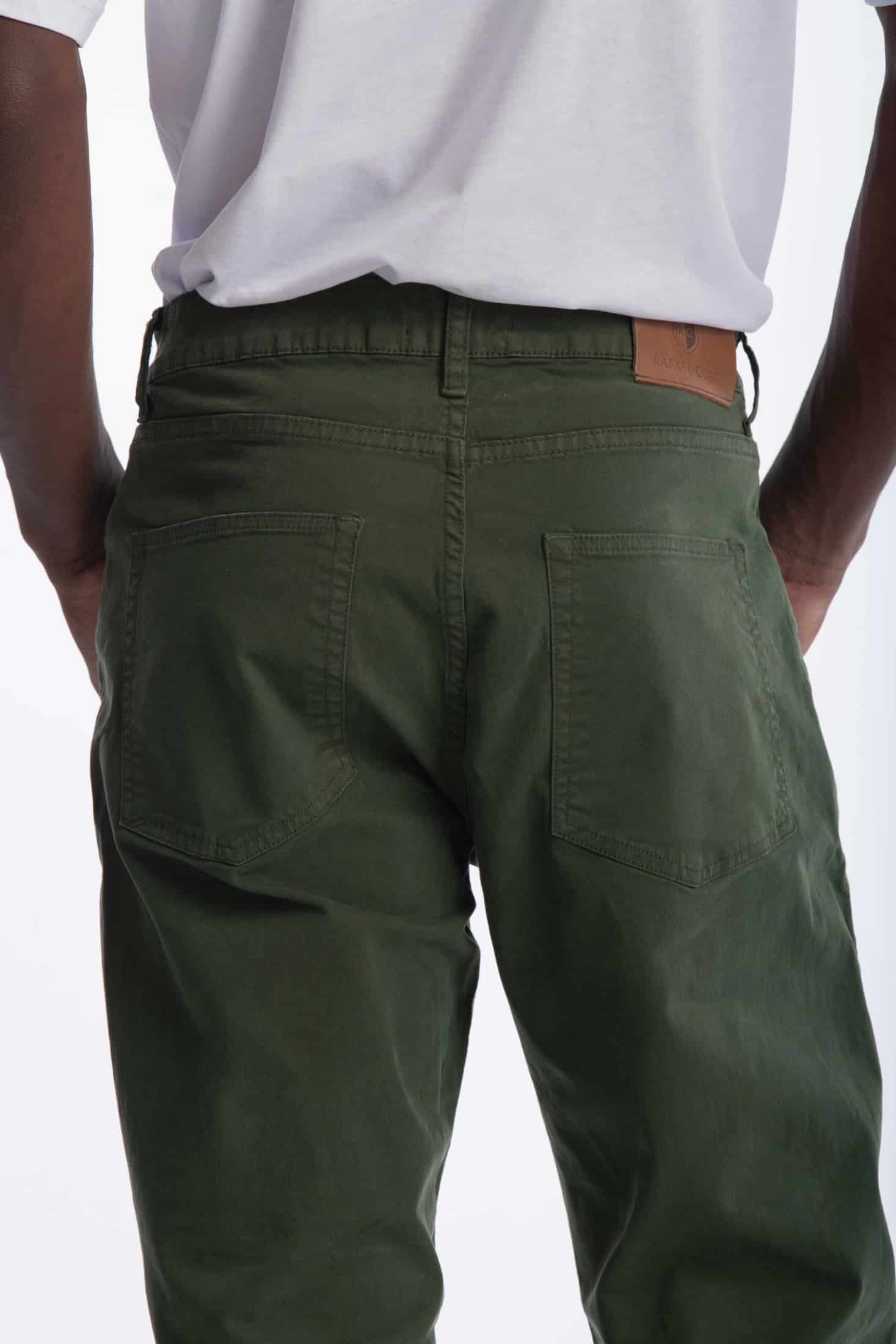 Pantalón Classic Dril 5 Bolsillos Verde Militar - miniatura 5