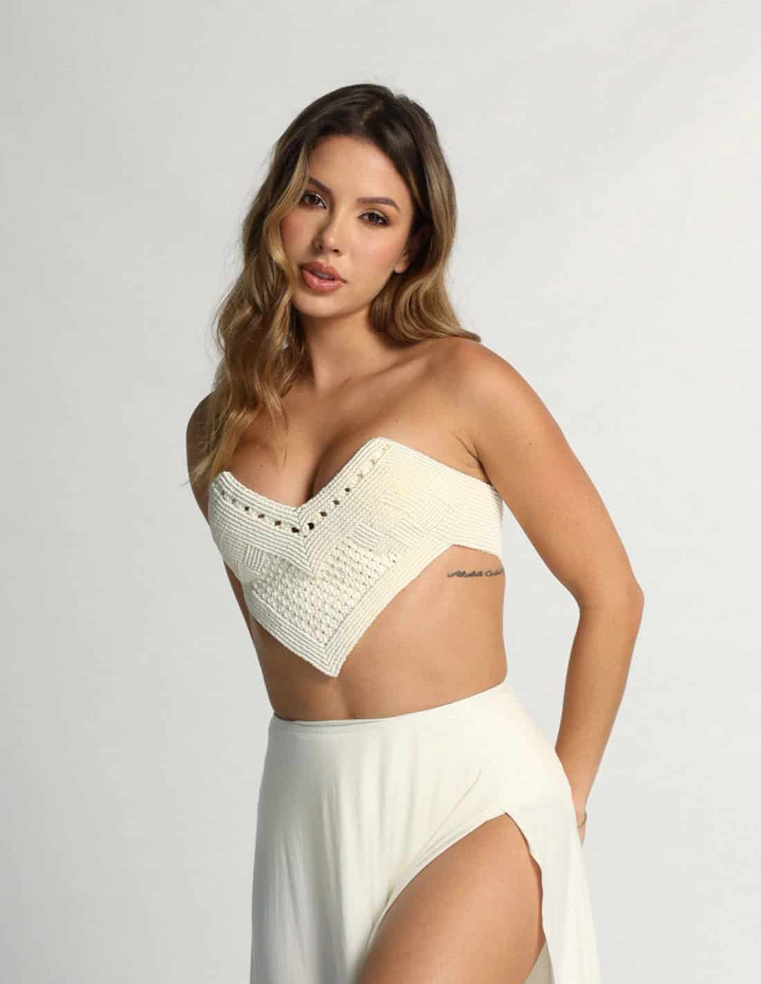 Crop Top Pikoe Marfil - miniatura 1