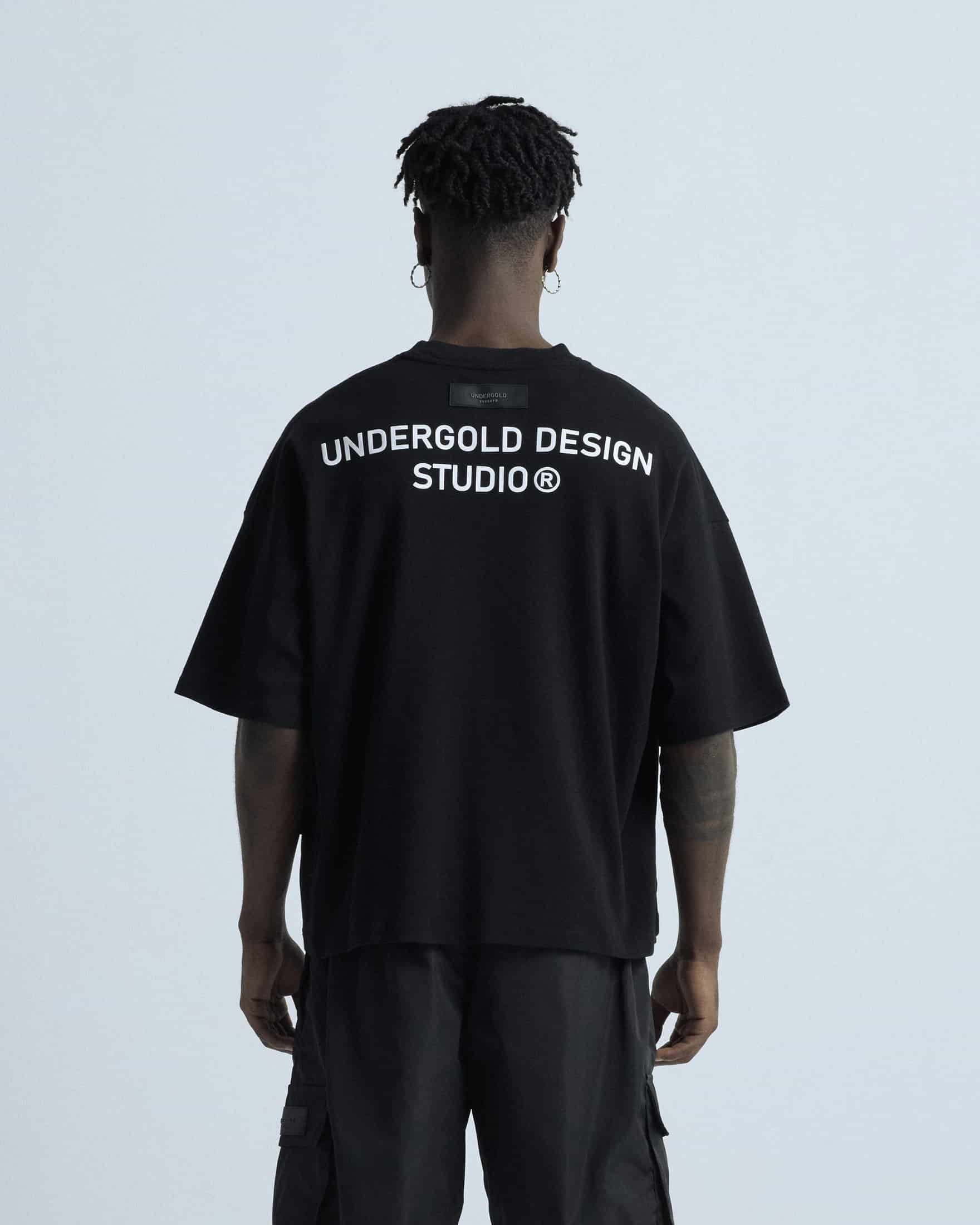 Basics Undergold Design Studio Boxy T-shirt Black - miniatura 5