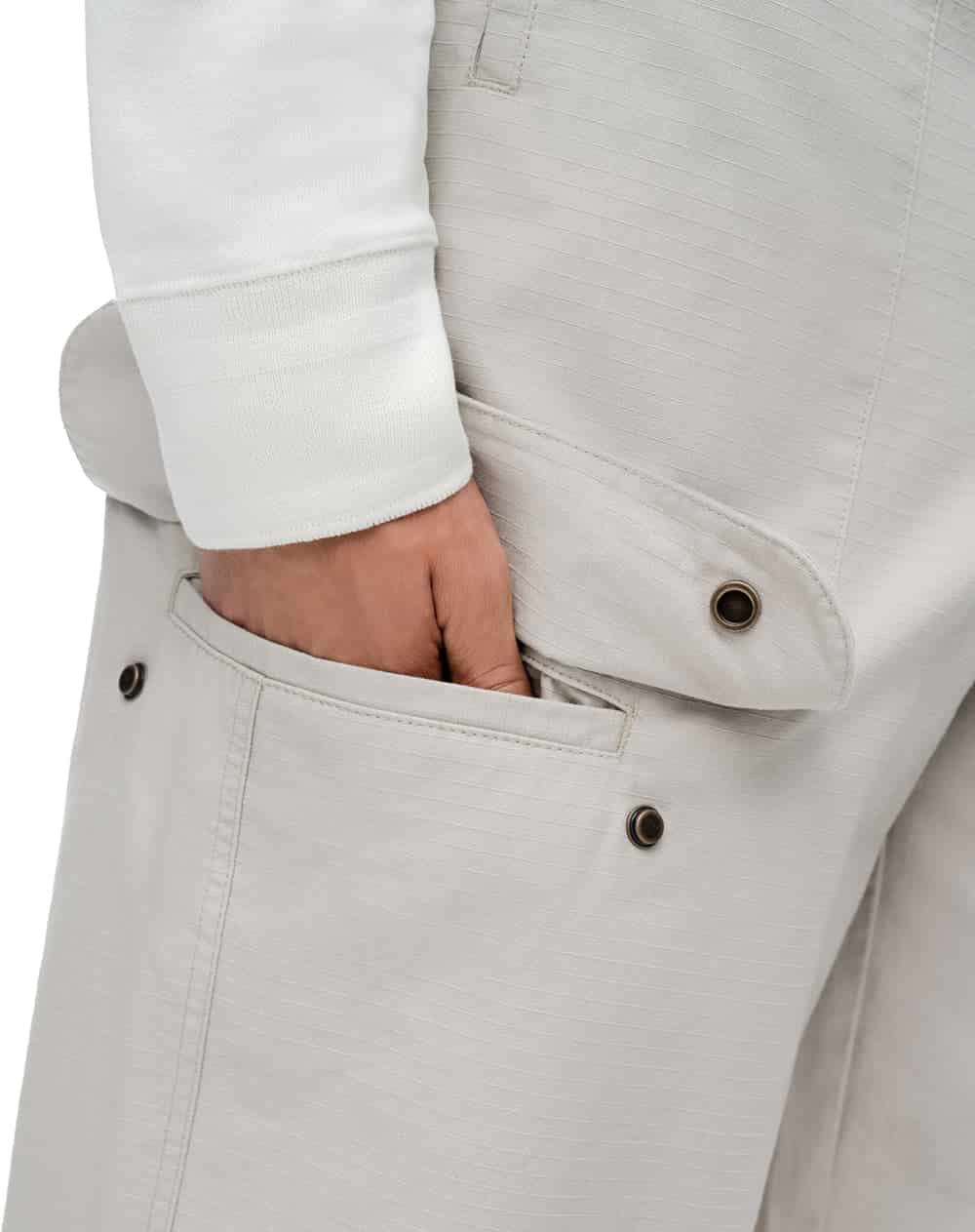 Pantalón tiro medio regular habano hombre - miniatura 6