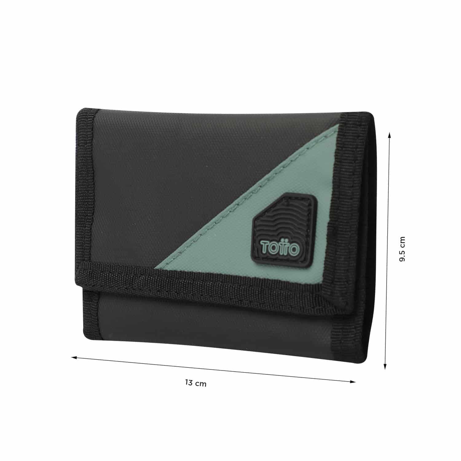 Billetera Contrast Can con RFID Blocker Negra/Verde - miniatura 2