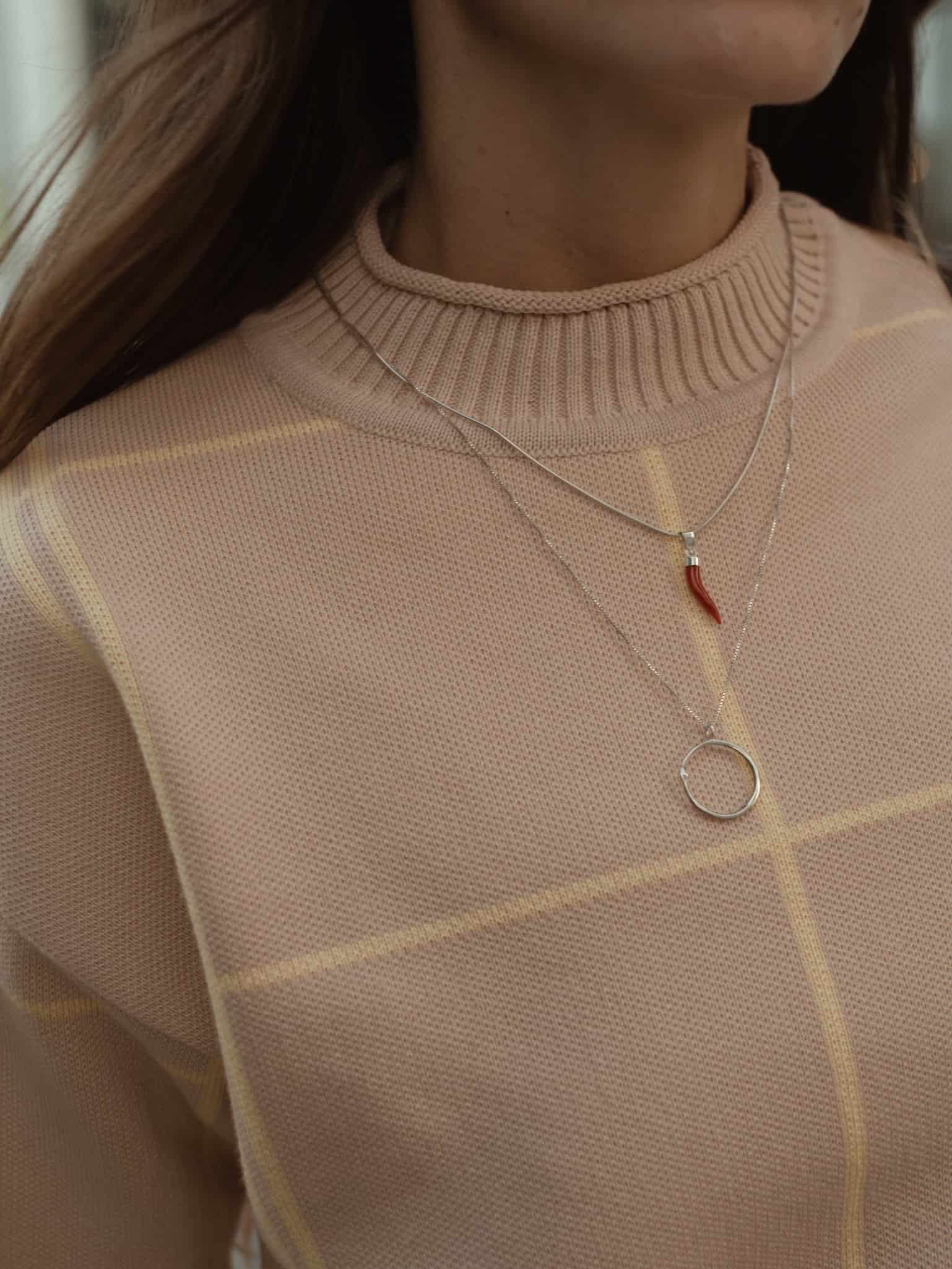 GRID SWEATER - NATURAL & CELESTIAL YELLOW - miniatura 5