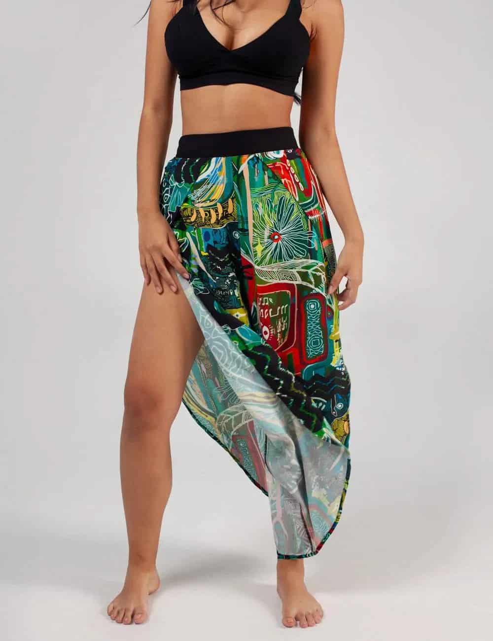Pantalón Tulipán Yagé multicolor Mujer - miniatura 3