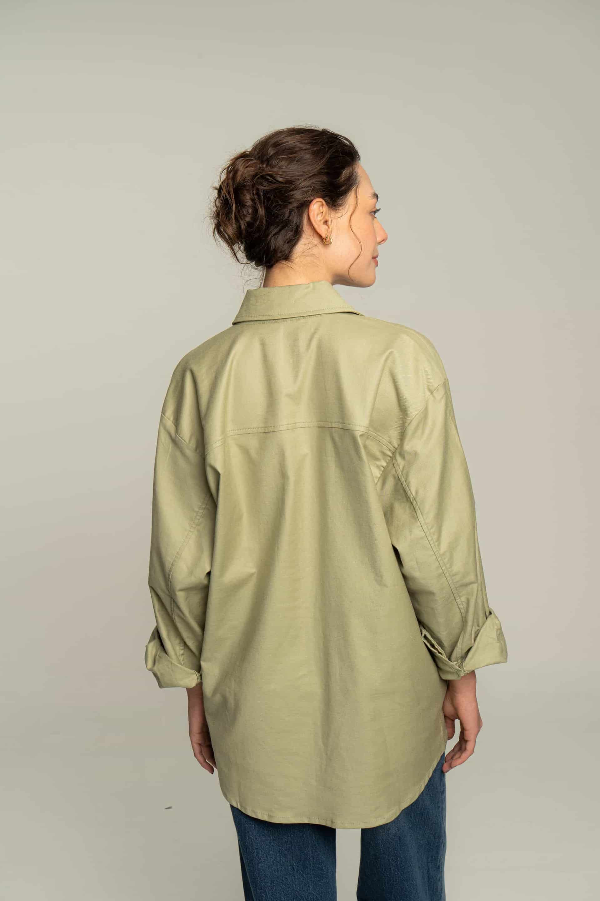 Camisa flor verde - miniatura 6