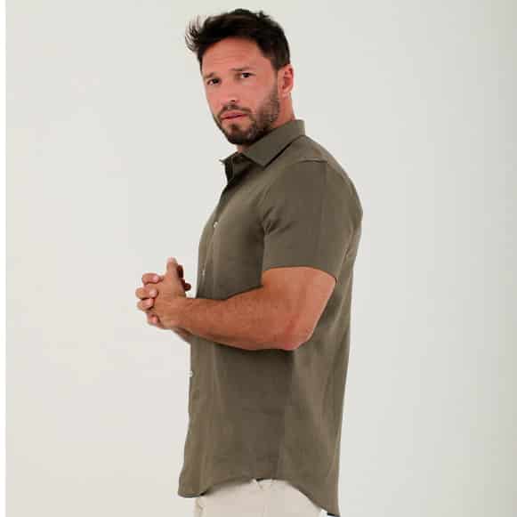 CAMISA MC 100% LINO HOMBRE - miniatura 12