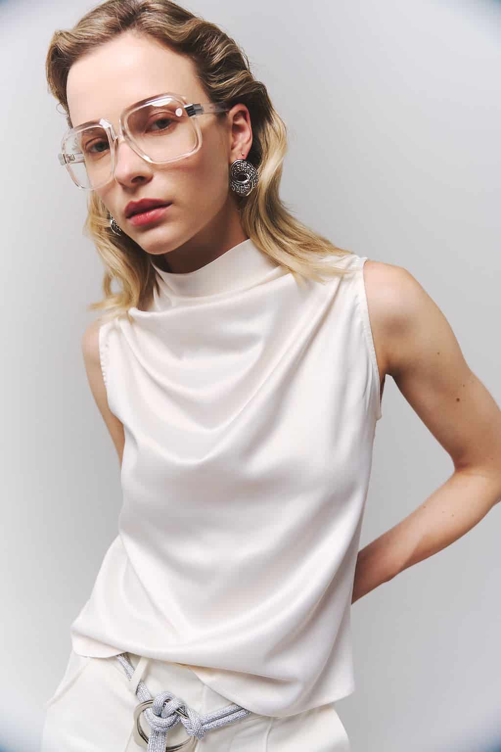 Blusa Giannina marfil - miniatura 1