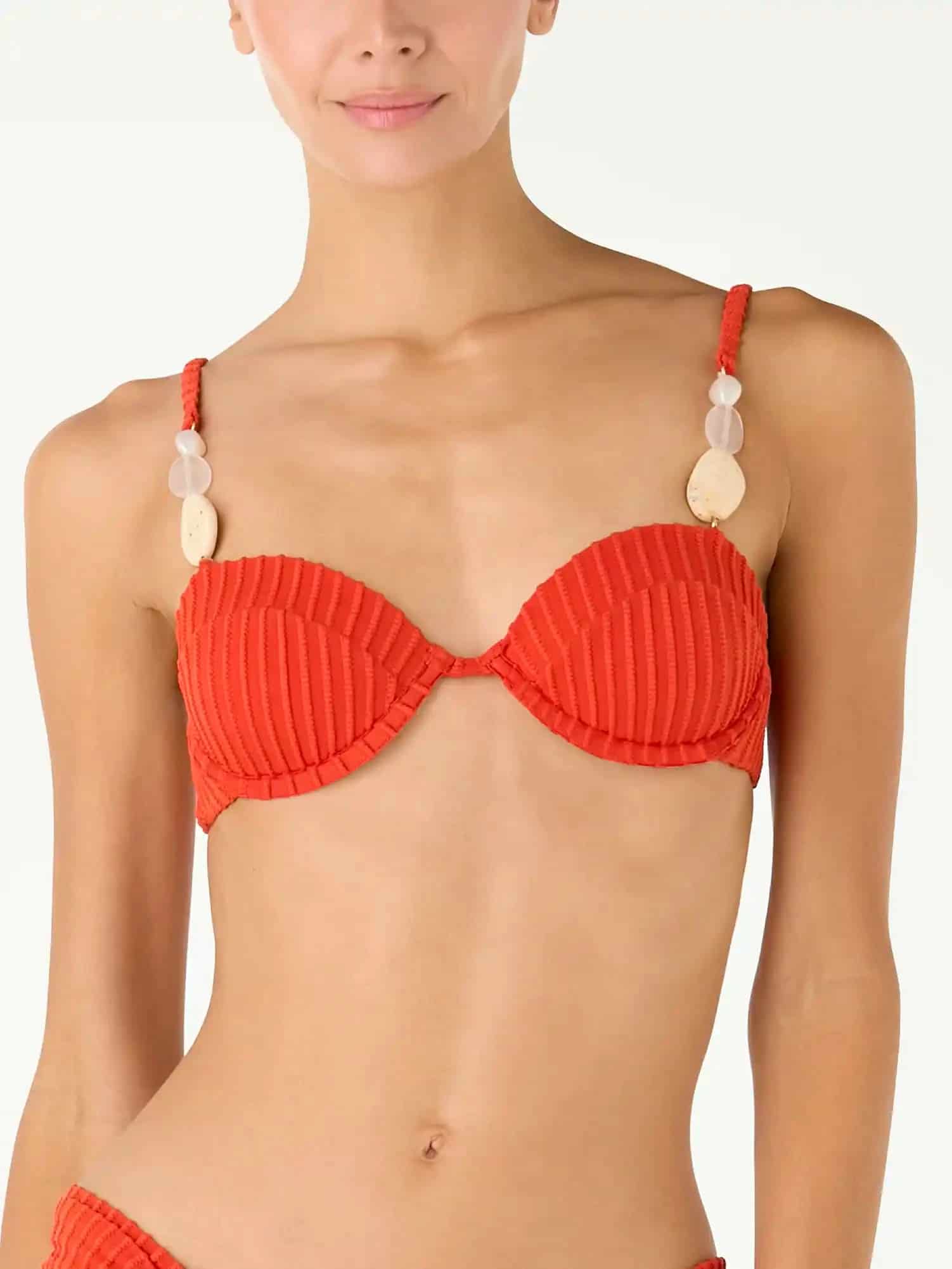 Top de Bikini Perla Shell Red - miniatura 2