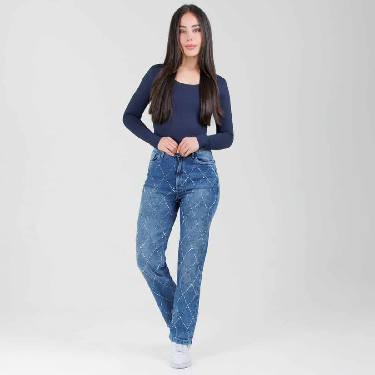 Jean Axspen Mom Fitr Brillos  Ox-2897 - miniatura 2