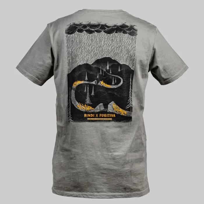 Camiseta Bindi x Fugitiva Gris - miniatura 1