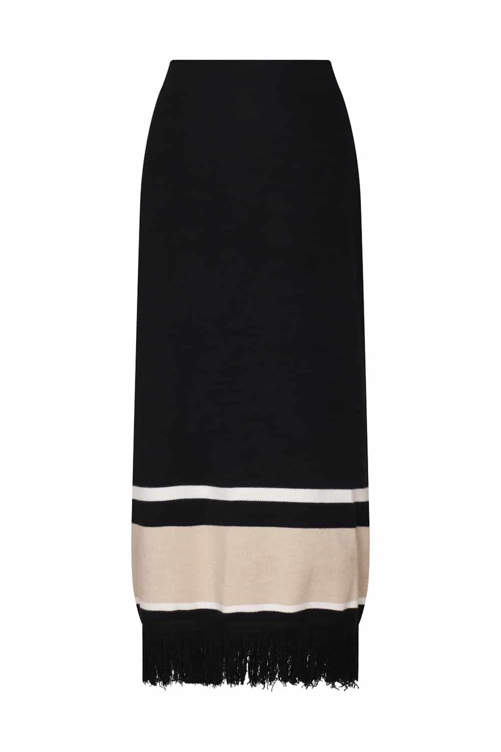 Falda vesta ivory negro - miniatura 2