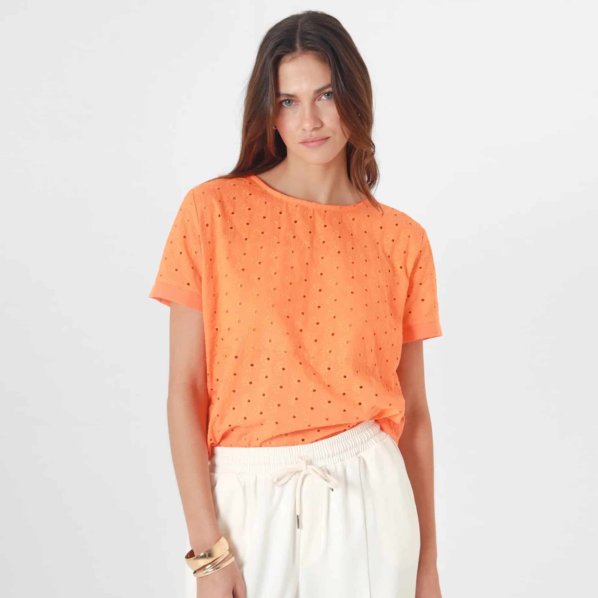 Blusa Cuello Redondo Manga Corta - miniatura 2