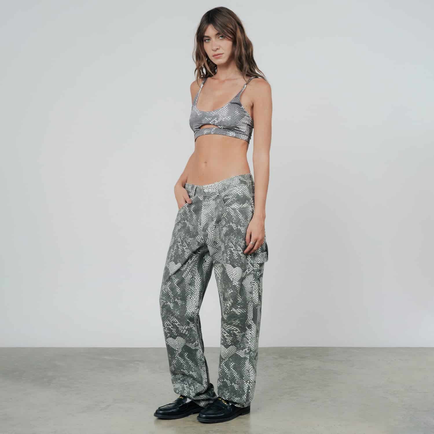 Python Cut-Out Top - Gray - miniatura 6