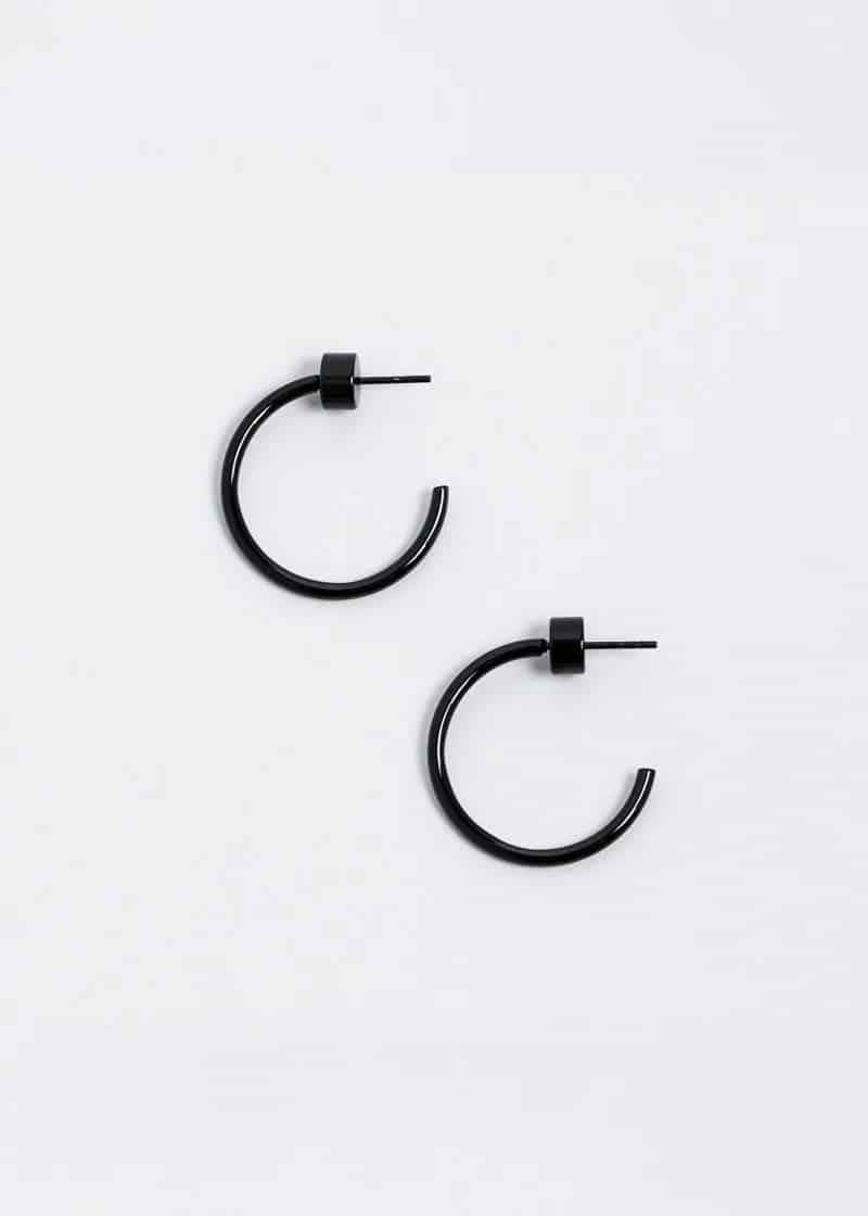 Small Thin Hoops Rosado - miniatura 1