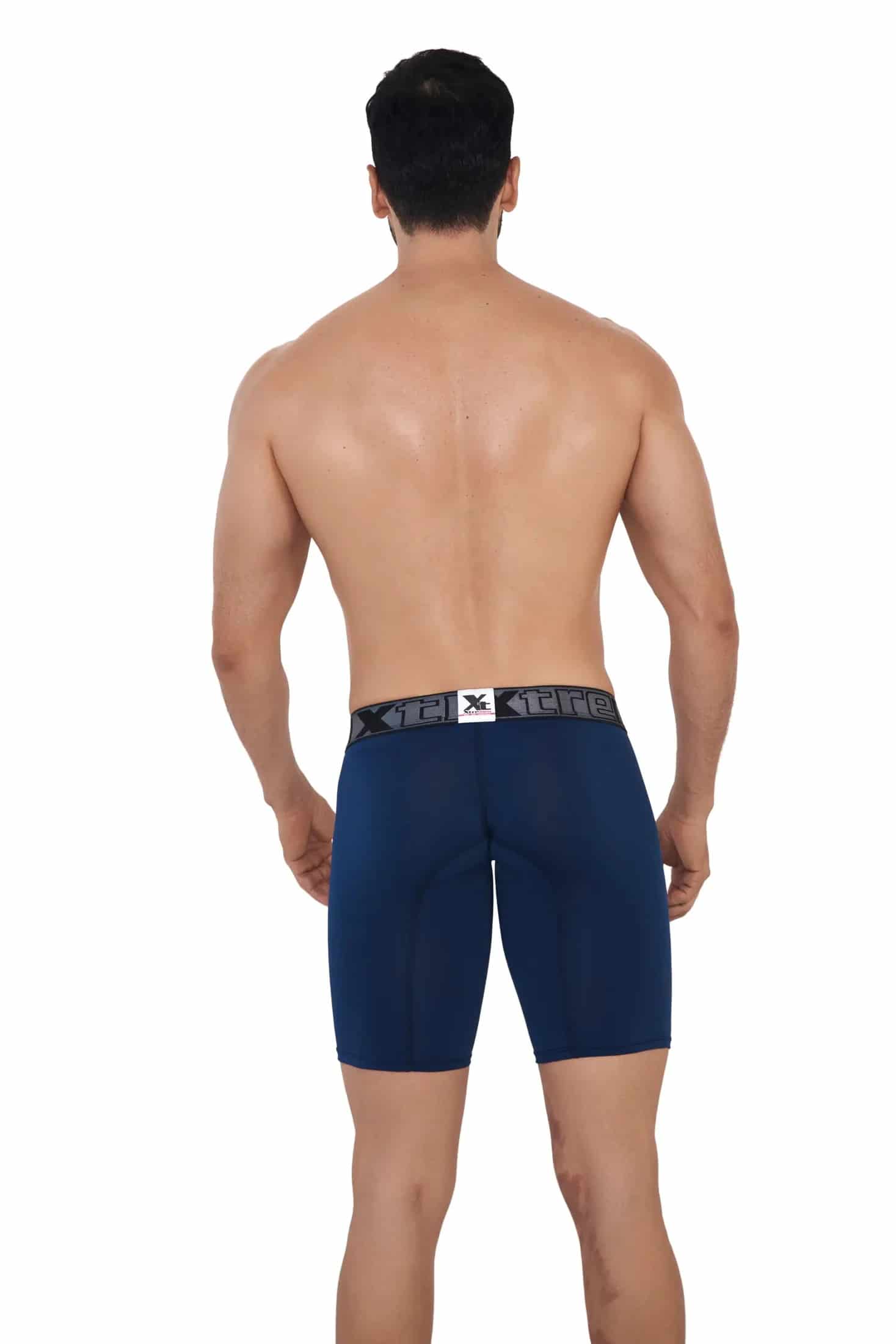 BOXER DEPORTIVO MICROFIBRA FONDO ENTERO AZUL OSCURO - miniatura 2