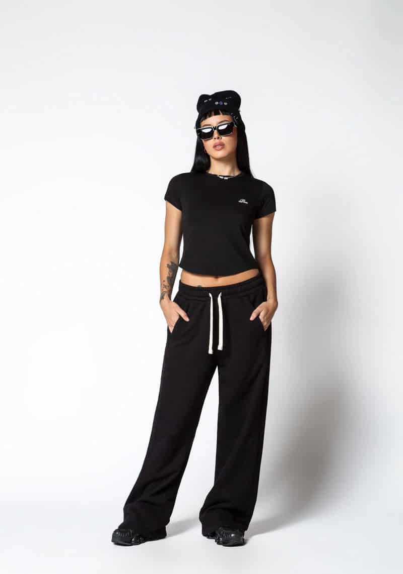 Dopamine black crop top - miniatura 4