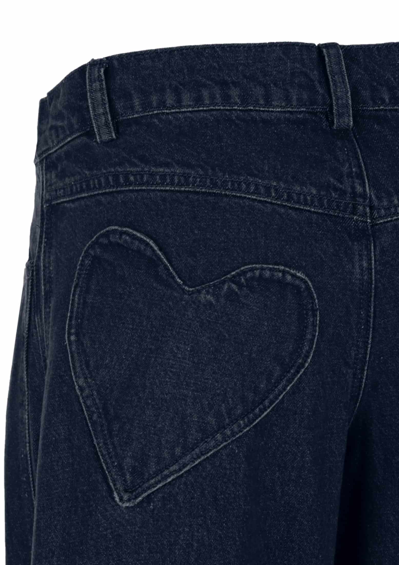 Two Hearts Barrel Pants Blue - miniatura 4