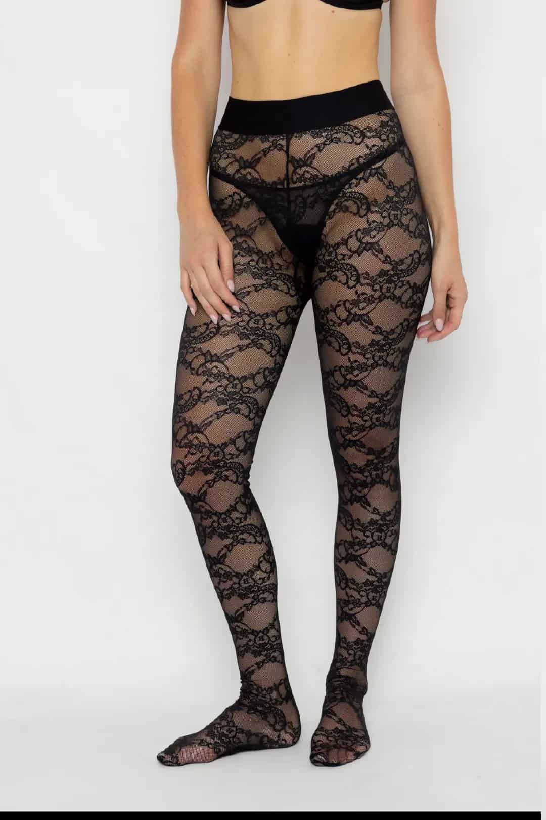 MEDIAS PANTALON NINA NEGRO - miniatura 1
