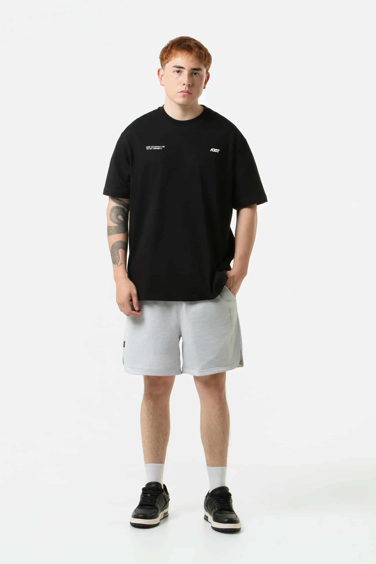 BERMUDA JOGG COLOR GRIS JASPE CLARO - miniatura 5