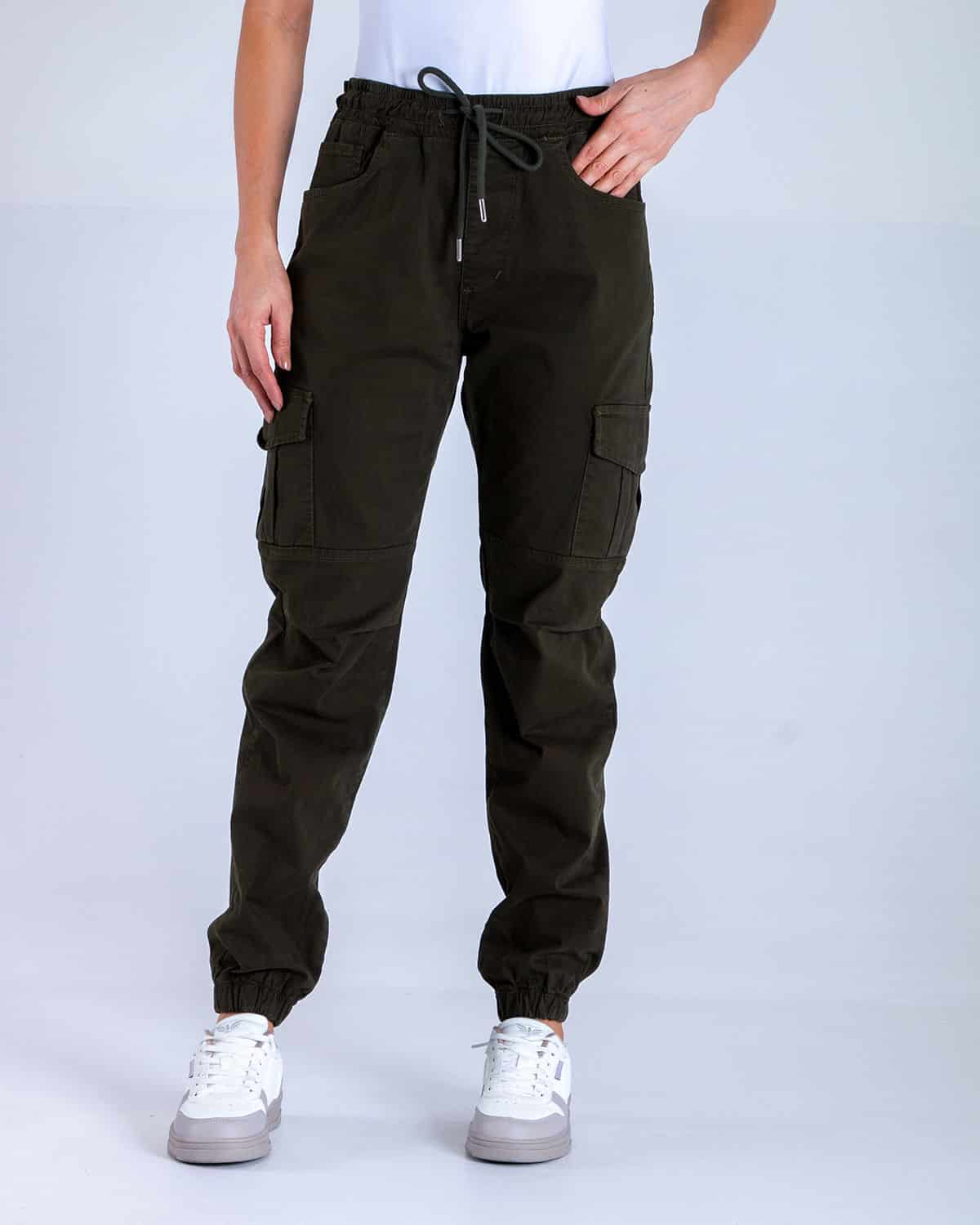 Jogger verde para mujer - miniatura 1